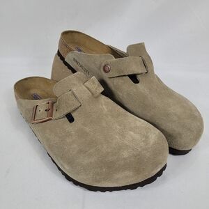 Birkenstock Boston BS Taupe Soft Footbed Regular Size 44 Men's 11 New In Box